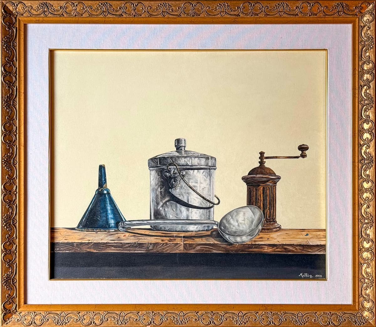 Antiche geometrie, olio su tela 50x70 cm, Mattia Riccadonna, 2002