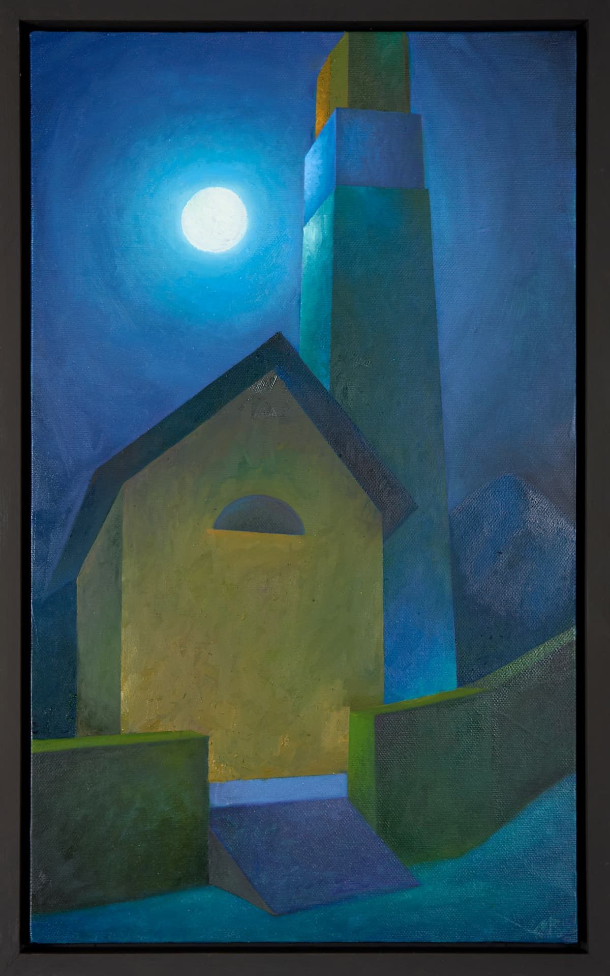 Chiaro di Luna, olio su tela 40x70 cm, Mattia Riccadonna, 2025
