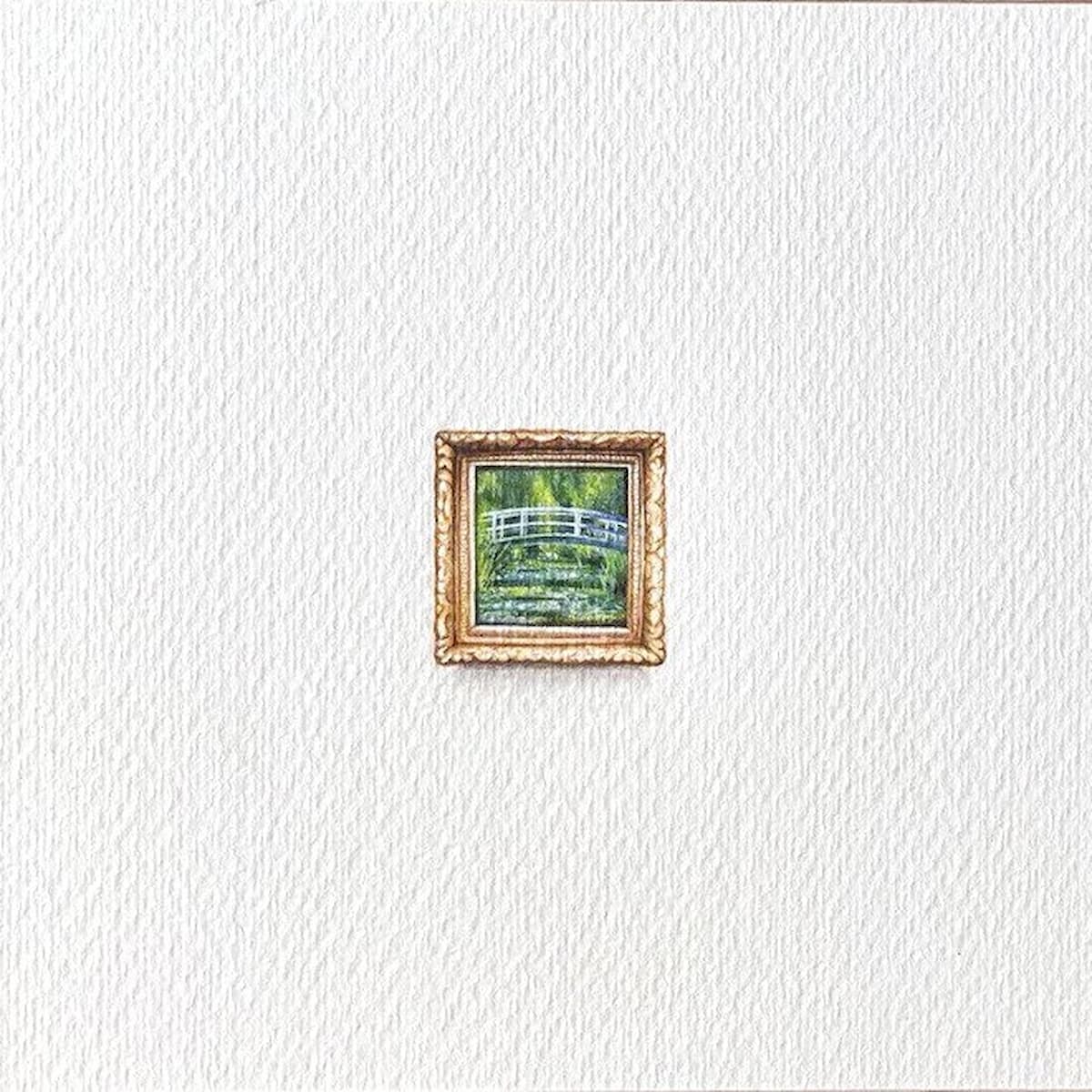 Miniatura lavanda, vista frontale