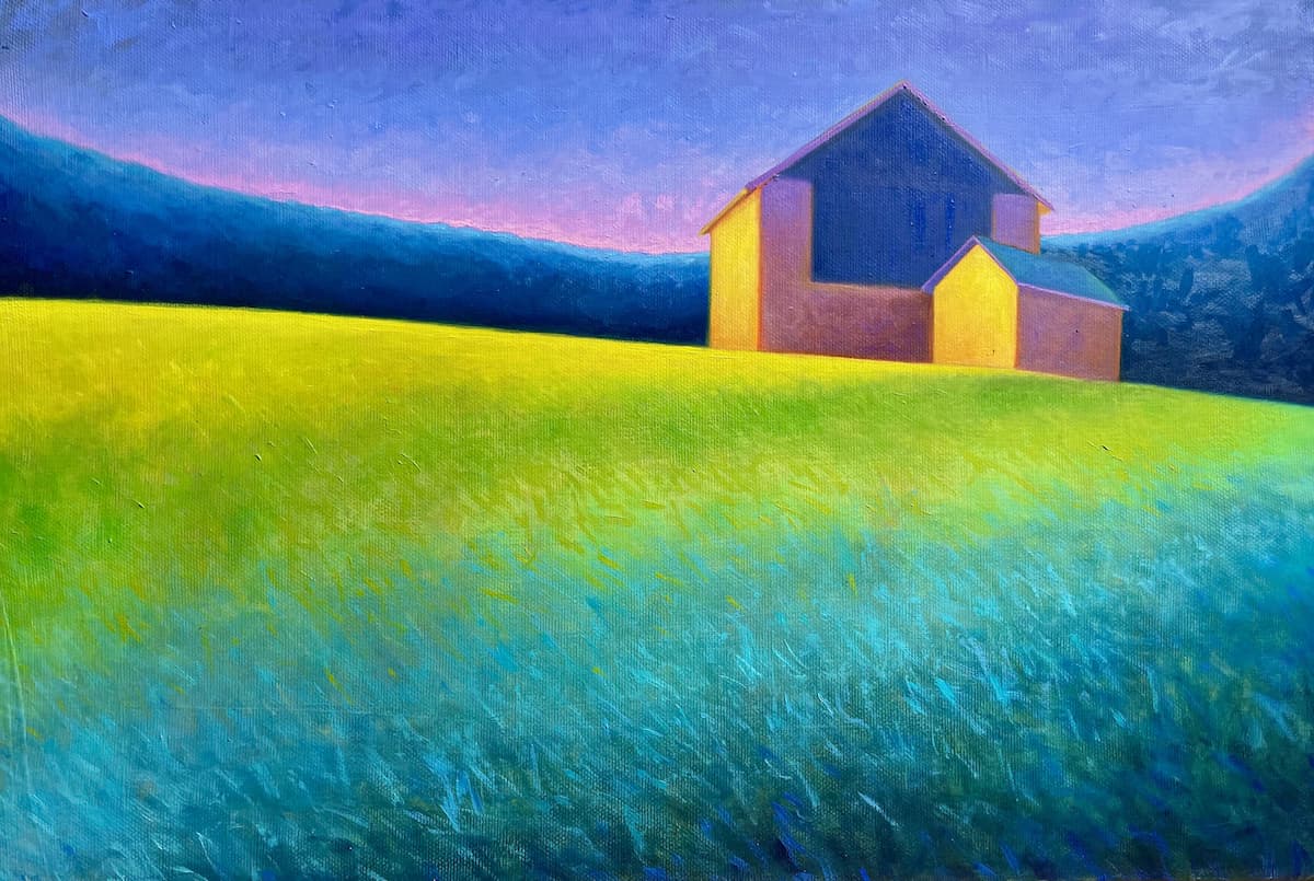 Senza titolo, olio su tela 35x40 cm, Mattia Riccadonna, 2024