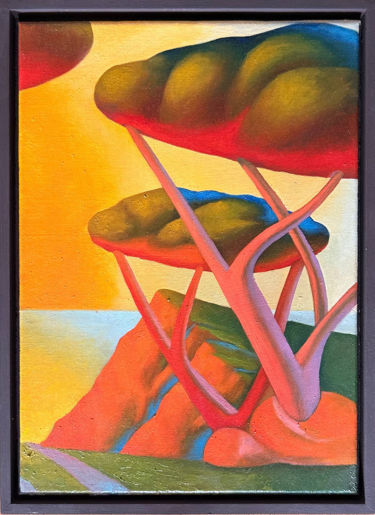 Studio da Salvo, olio su tela 50x60 cm, Mattia Riccadonna, 2025